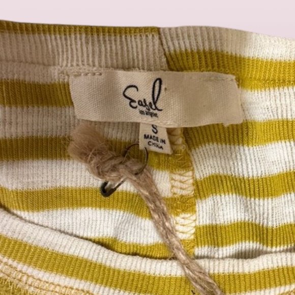 Mustard Stripe Sharkbite Shirt   (2) - Picture 6 of 11